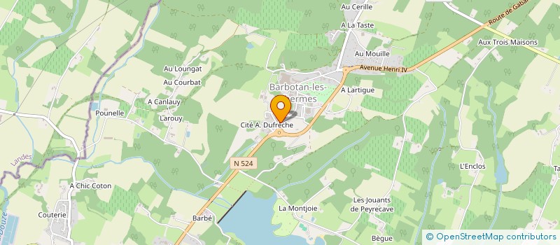 localisation de l'entreprise MEILAN  CAZAUBON