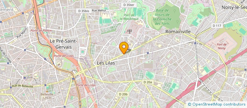 localisation de l'entreprise MEILINE à LES LILAS