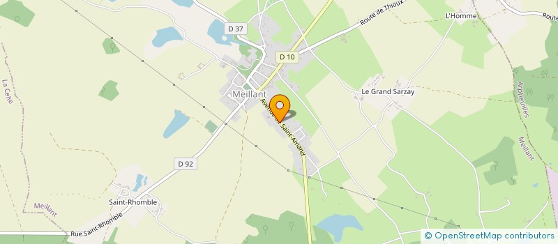 localisation de l'entreprise MEILLANT L2M  MEILLANT