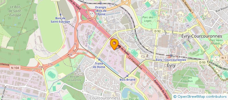 localisation de l'entreprise MEILLEUR AVENIR  EVRY-COURCOURONNES