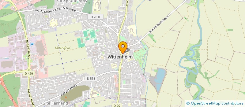 localisation de l'entreprise MEILLEUR CHEZ NOUS  WITTENHEIM