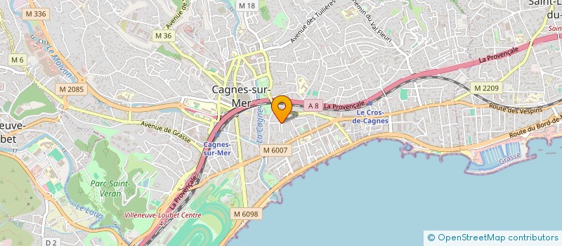 localisation de l'entreprise MEILLEUR COURTIER à CAGNES-SUR-MER