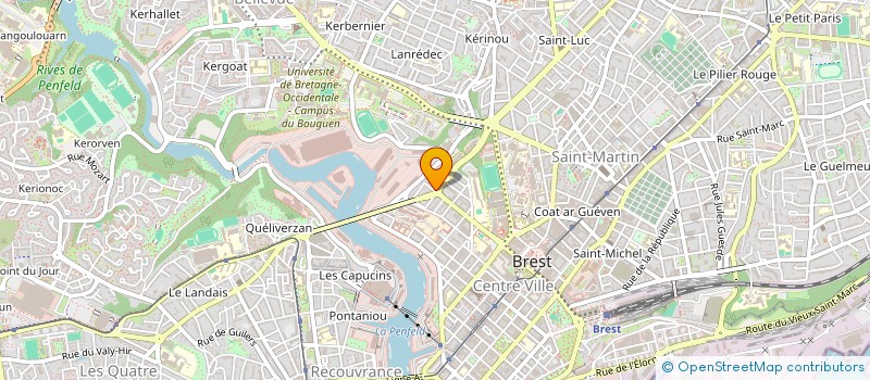 localisation de l'entreprise MEILLEUR CREDIT OUEST à BREST