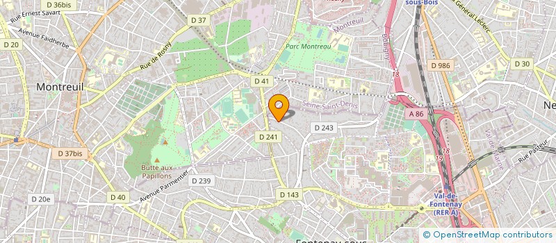 localisation de l'entreprise MEILLEURE OCCAZ à FONTENAY-SOUS-BOIS