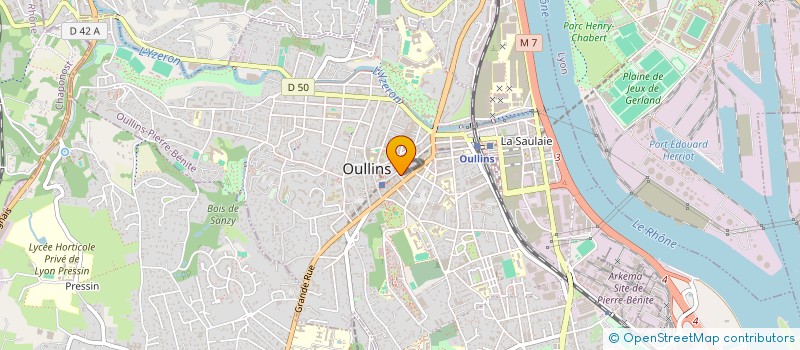 localisation de l'entreprise MEILLEURS LIEUX  OULLINS-PIERRE-BENITE