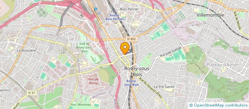 localisation de l'entreprise MEIMEI à ROSNY-SOUS-BOIS