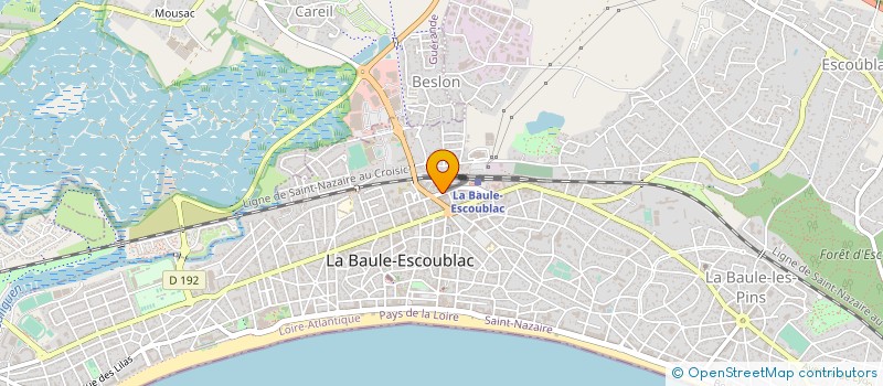 localisation de l'entreprise MEIRE & CREATRICE à LA BAULE-ESCOUBLAC
