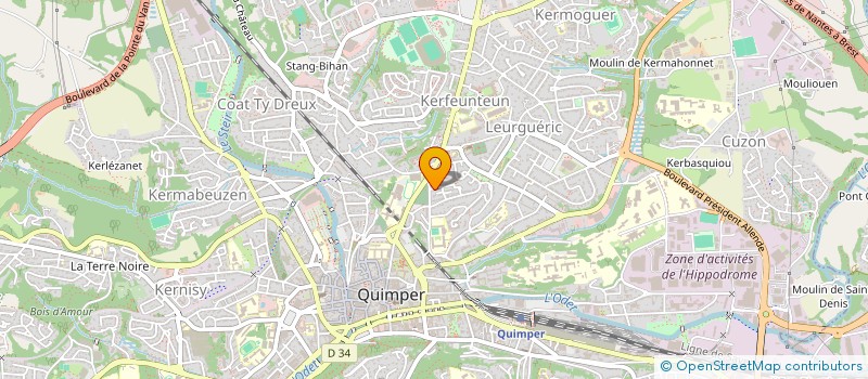 localisation de l'entreprise MEIZ à QUIMPER