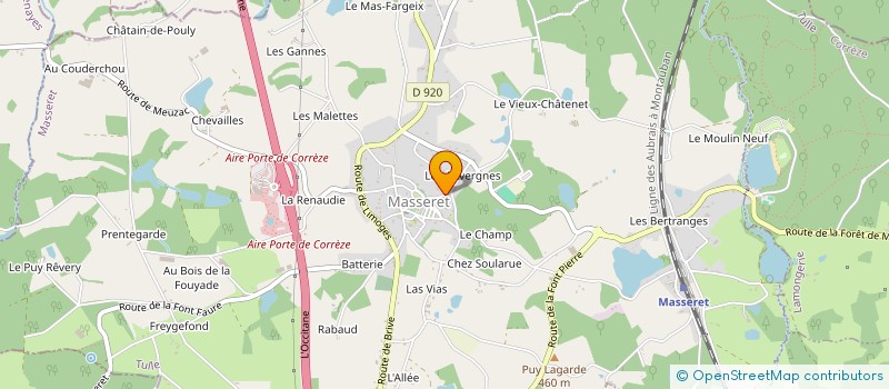 localisation de l'entreprise MEIZAUD ET CIE  MASSERET