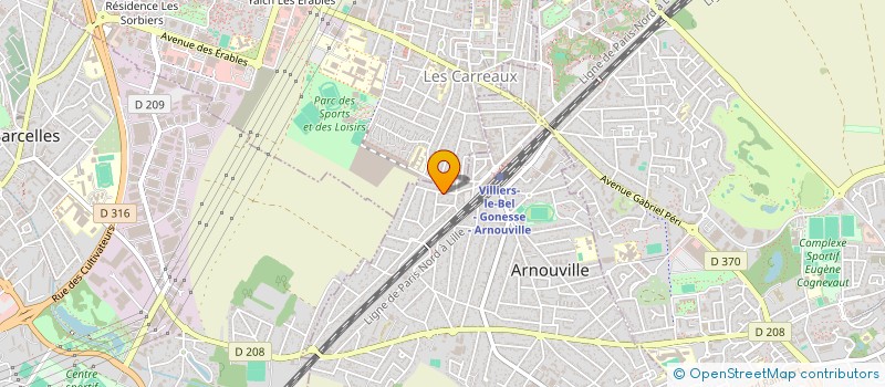 localisation de l'entreprise MEJ ELECTRICITE à ARNOUVILLE