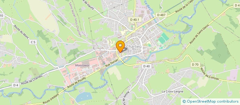 localisation de l'entreprise MEJEAN CONSEILS  CHARLIEU