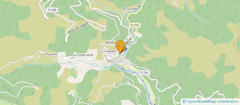 localisation de l'entreprise MEJEAN ET FILS à BURZET