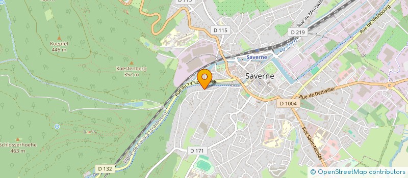 localisation de l'entreprise MEJJ  SAVERNE