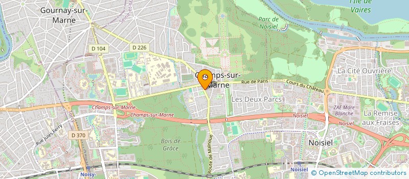 localisation de l'entreprise MEKA GESTION  CHAMPS-SUR-MARNE