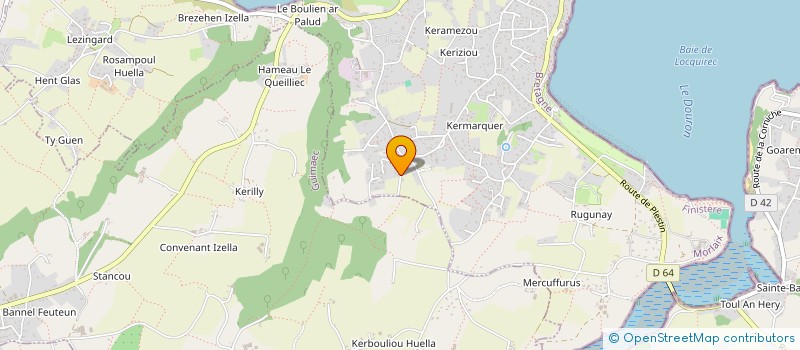 localisation de l'entreprise MEKA NAUTIQUE  LOCQUIREC