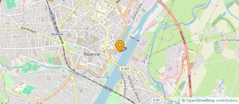 localisation de l'entreprise MEKACOM à ROANNE