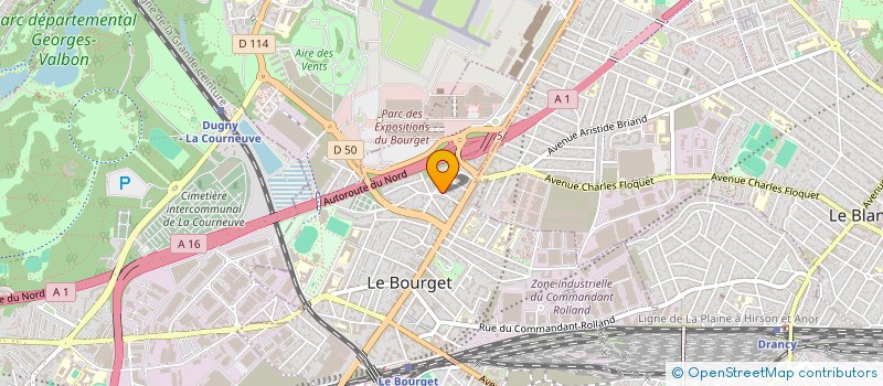 localisation de l'entreprise MEKALOC à LE BOURGET