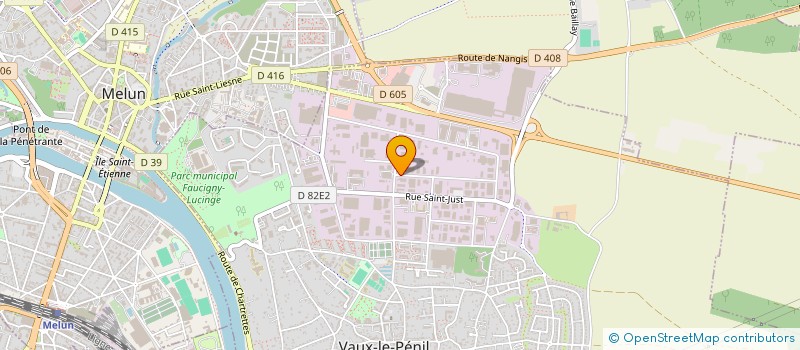 localisation de l'entreprise MEKALYS à VAUX-LE-PENIL