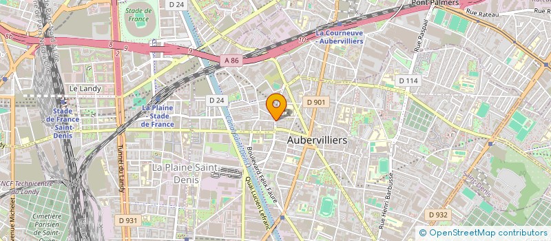 localisation de l'entreprise MEKRAMI HASSNA O'DONNELL MARTIN  AUBERVILLIERS