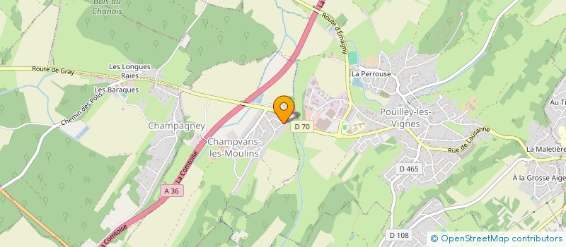 localisation de l'entreprise MEL  CHAMPVANS-LES-MOULINS