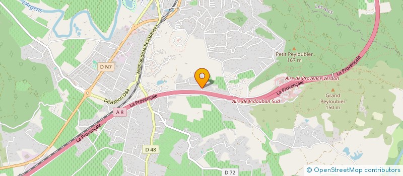 localisation de l'entreprise MEL AND CO.  VIDAUBAN