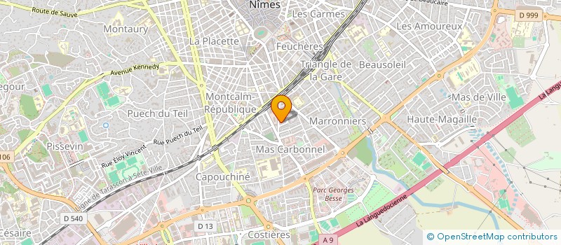 localisation de l'entreprise MEL'ANGE DES COIFFURES  NIMES