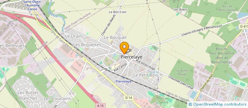 localisation de l'entreprise MEL'BAR  PIERRELAYE