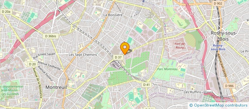 localisation de l'entreprise MEL INVEST à MONTREUIL