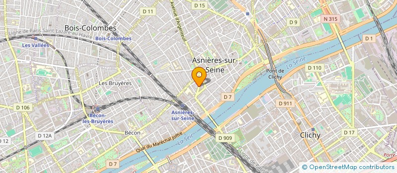 localisation de l'entreprise MEL&MIL à ASNIERES-SUR-SEINE