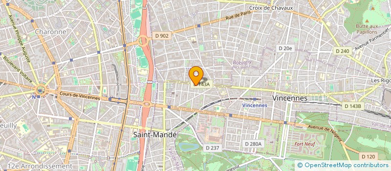 localisation de l'entreprise MEL SANDWICH à VINCENNES