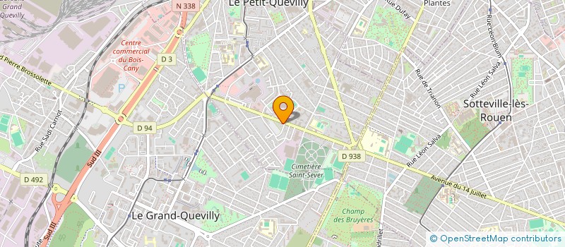 localisation de l'entreprise MEL SO SERVICES à LE PETIT-QUEVILLY
