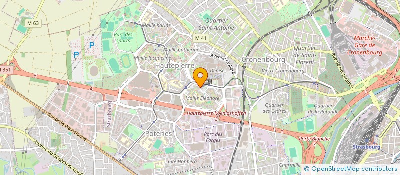 localisation de l'entreprise MEL TAXI  STRASBOURG  STRASBOURG