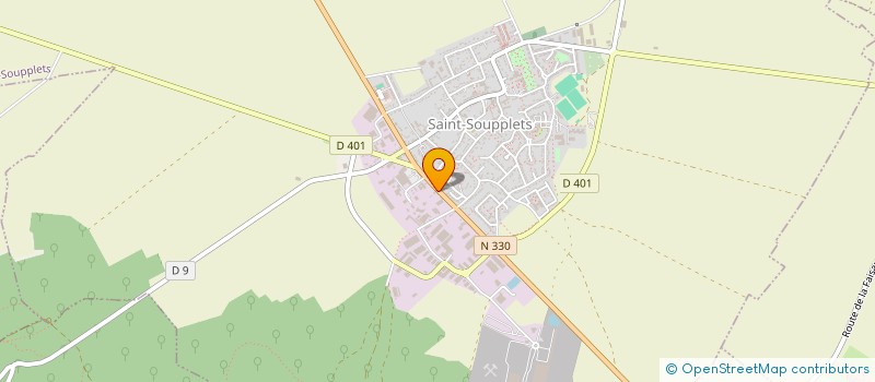 localisation de l'entreprise MELA MODE  SAINT-SOUPPLETS