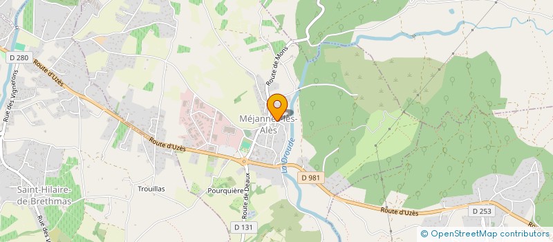 localisation de l'entreprise MELAFRED  MEJANNES-LES-ALES