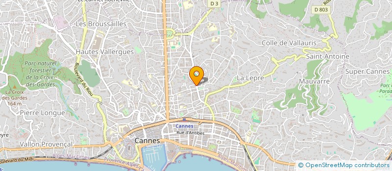 localisation de l'entreprise MELAK à CANNES