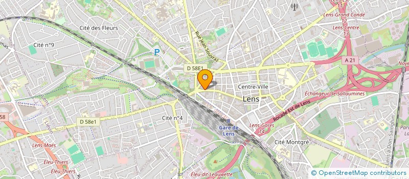 localisation de l'entreprise MELALEX  LENS