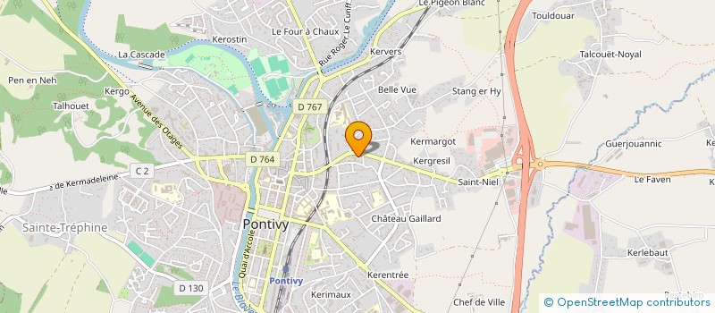 localisation de l'entreprise MELAMITAINE  PONTIVY