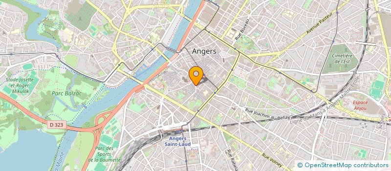 localisation de l'entreprise MELANE à ANGERS