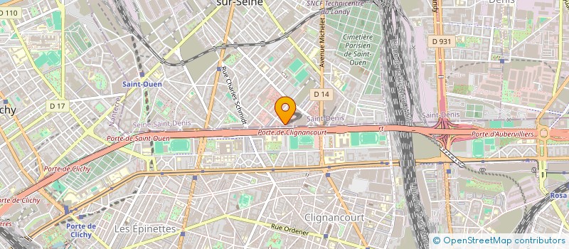 localisation de l'entreprise MELANE'S à SAINT-OUEN-SUR-SEINE
