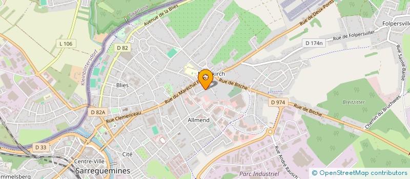 localisation de l'entreprise MELANGENO à SARREGUEMINES
