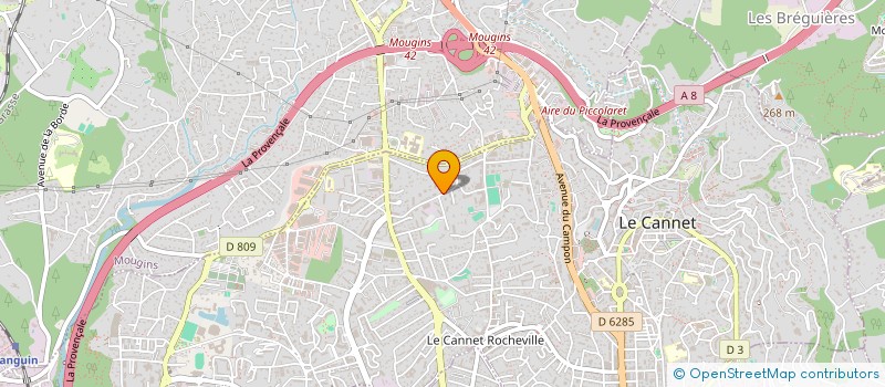 localisation de l'entreprise MELANIE à LE CANNET
