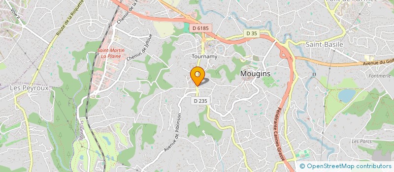 localisation de l'entreprise MELANIE à MOUGINS