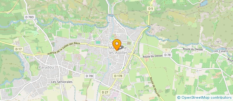 localisation de l'entreprise MELANIE-CAFE DU CENTRE à MAUSSANE-LES-ALPILLES