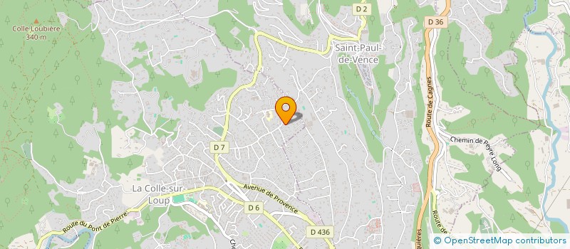 localisation de l'entreprise MELANIE GONIN ARCHITECTURE  LA COLLE-SUR-LOUP