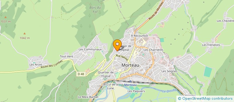 localisation de l'entreprise MELANIE TATTU  MORTEAU