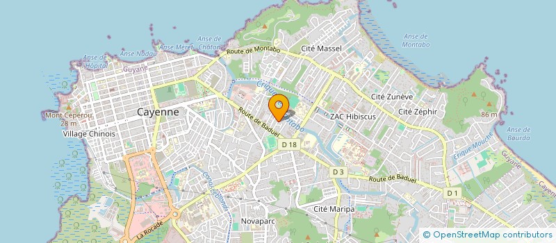 localisation de l'entreprise MELANIPPE  CAYENNE