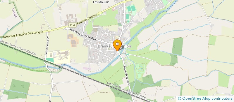 localisation de l'entreprise MELAUDIO ANGERS à LOIRE-AUTHION