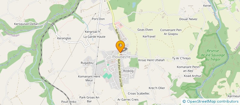 localisation de l'entreprise MELAZEN  PLOUBEZRE