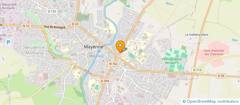localisation de l'entreprise MELBA à MAYENNE