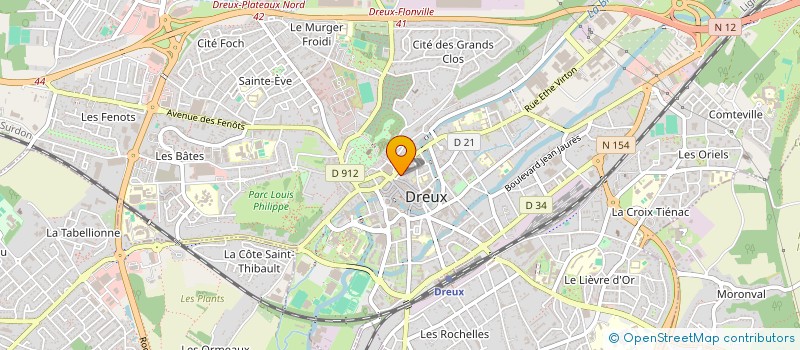 localisation de l'entreprise MELBA à DREUX